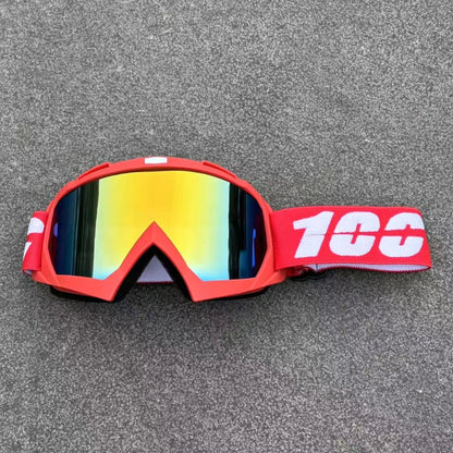 Newest 100 Motorcycle Goggles For Men Motocross Sunglasses Safety Protective MX Night Vision Helmet Goggles Driving Glasses