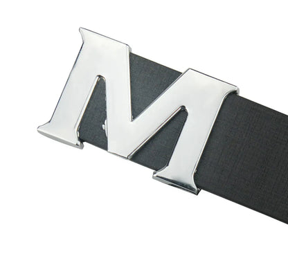 Women’s Leather Belts Removable Letter M Plate Buckle  High Quality PU Leather Belt  For Jeans Dress Halloween