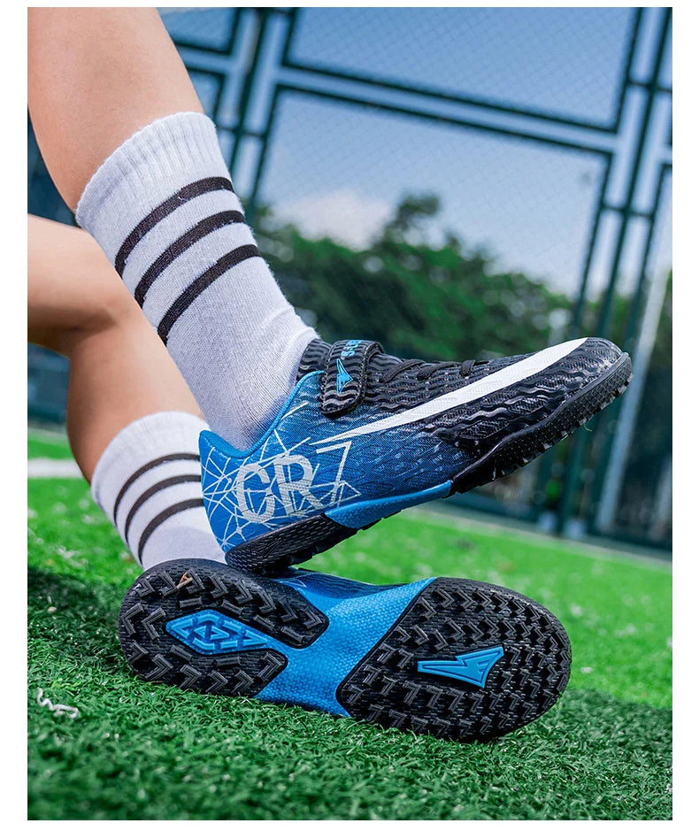 Professional Kids Soccer Shoes Football Boots Ultralight Cleats Non-Slip Training Match Football Shoes For Boys And Girls
