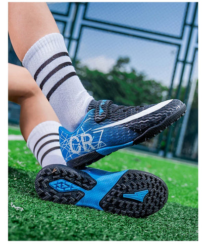 Professional Kids Soccer Shoes Football Boots Ultralight Cleats Non-Slip Training Match Football Shoes For Boys And Girls