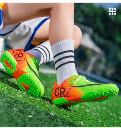 Professional Kids Soccer Shoes Football Boots Ultralight Cleats Non-Slip Training Match Football Shoes For Boys And Girls