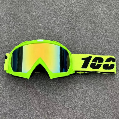 Newest 100 Motorcycle Goggles For Men Motocross Sunglasses Safety Protective MX Night Vision Helmet Goggles Driving Glasses