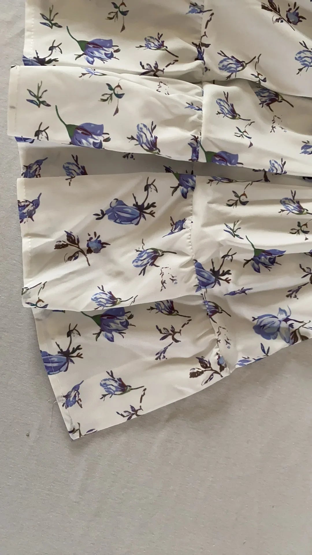 Women Floral Print Mini Dress High Waist A-Line Summer Autumn Long Sleeve V Neck Dresses Vintage Beach Vacation Casual Vestidos