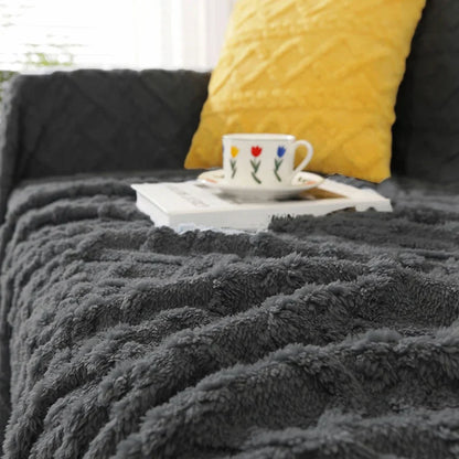Soft Cozy Velvet Taffeta Blanket, Warm for Bed Sofa Office, Elegant Home Decor, Perfect Gift for All, Durable and Double-sided