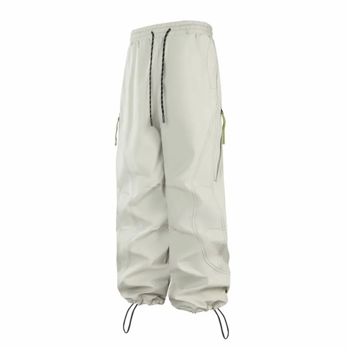 Summer Hiking Pant Autumn Outdoor Sports Waterproof Paratrooper Pants Elastic Waist Camping Trousers Solid Cycling Fishing Pants