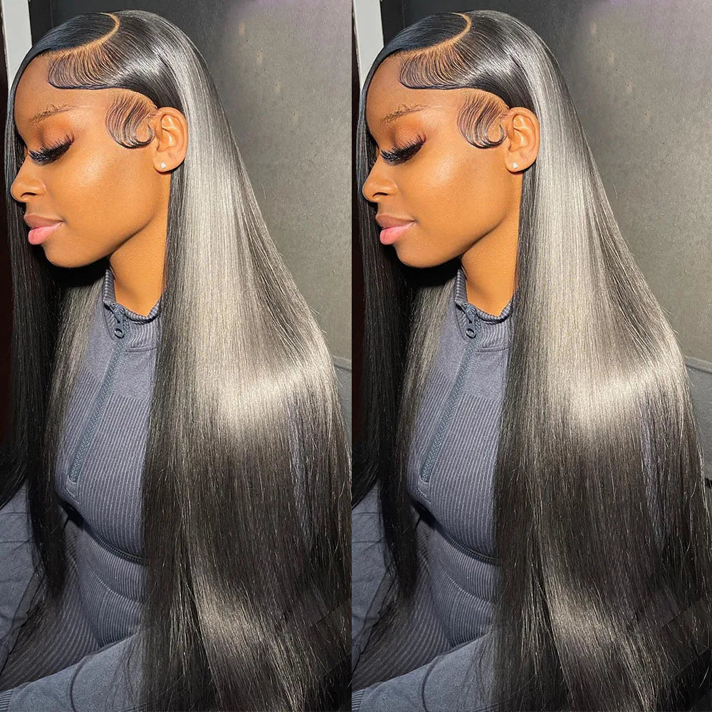 Glueless 7x5 Lace Front Wig Vietnamese Human Hair Bone Straight 13X4 Front Wigs Super Double Drown 13x6 Lace Frontal Wigs 180%