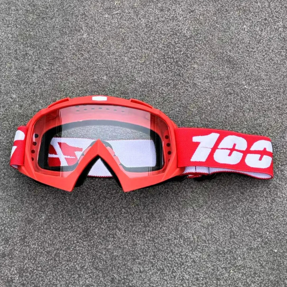 Newest 100 Motorcycle Goggles For Men Motocross Sunglasses Safety Protective MX Night Vision Helmet Goggles Driving Glasses