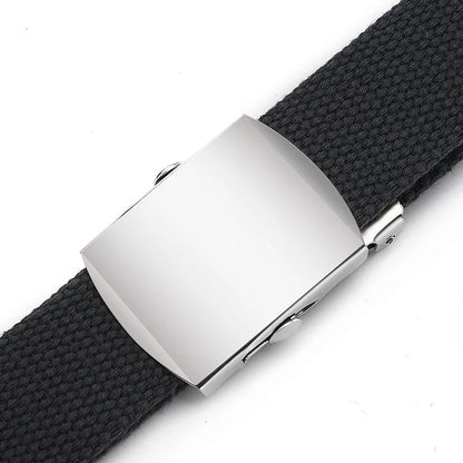 1Pcs New Fashion Unisex Tactical Waist Belt Jeans Male Casual Men Women Belt Canvas 3.0cm Webbing Waistband Ceinture Femme Belts