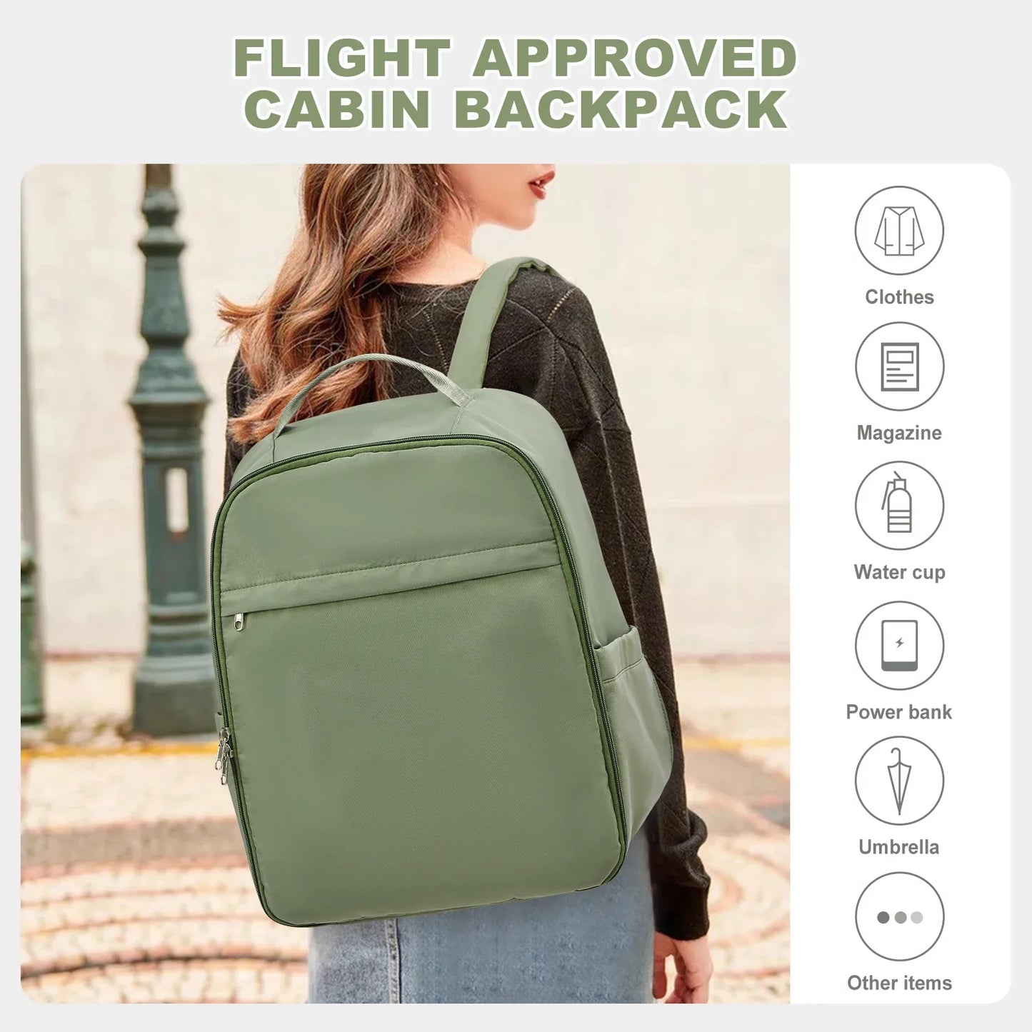 Easyjet Cabin Bag 45x36x20 Backpack, Travel Backpack Woman Ryanair with Aeroplane Backpack Hand Luggage Laptop Man Daypack