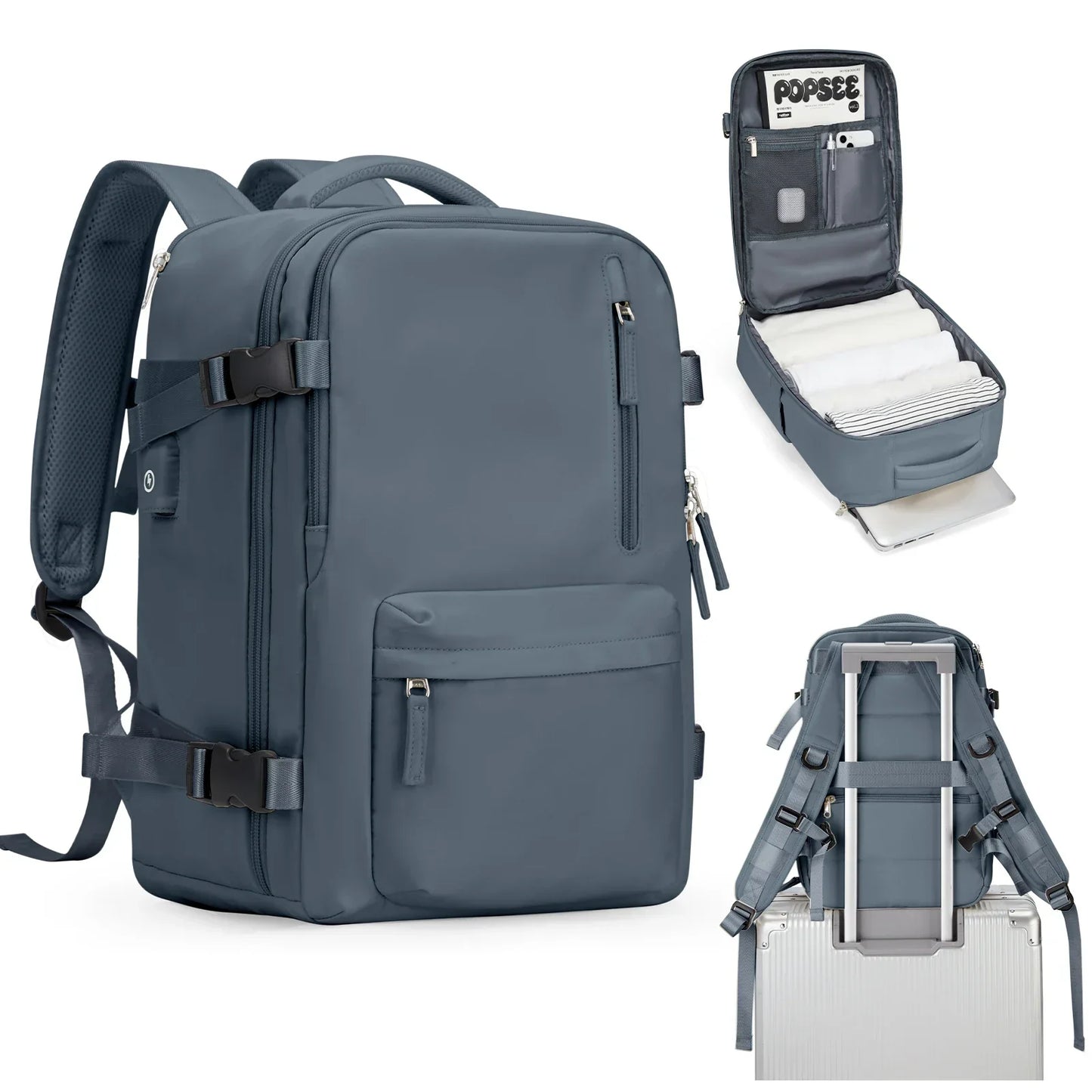 Women's Cabin Travel Backpack Laptop Bag Large Capacity Easyjet Carry-Ons 45x36x20 Backpack Ryanair 40x20x25 Water Resistant Bag