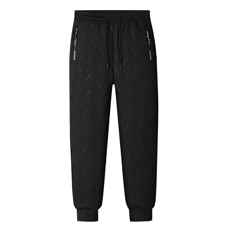 Winter Running Pant Cashmere Thicken Fleece Windproof Sweatpants Men Joggers  Cotton Warm Pants Male Waterproof Thermal Trousers