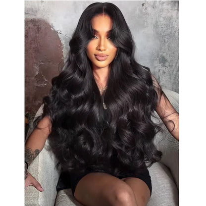 40 Inch Body Wave Human Hair Front Wig 13x6 13x4 Hd Lace Transparent Frontal wig Pre Plucked Brazilian Human Hair Wigs For Women