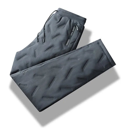 Winter Running Pant Cashmere Thicken Fleece Windproof Sweatpants Men Joggers  Cotton Warm Pants Male Waterproof Thermal Trousers