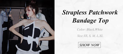 Corset Bandage Top Women Black Camisole Short Cropped Tank Tops 2023 Summer Sexy Elegant Nightclub Evening Party Female Clothes