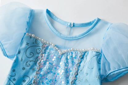 Princess Girl Sequined TUTU Ballet Dancing Dress Girl Party Costume Stage Show Fancy Outfit Children's Special Occasion Clothing