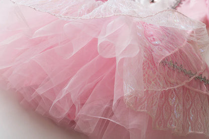 Princess Girl Sequined TUTU Ballet Dancing Dress Girl Party Costume Stage Show Fancy Outfit Children's Special Occasion Clothing