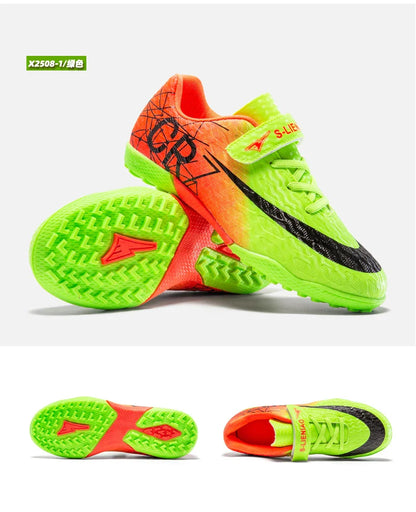 Professional Kids Soccer Shoes Football Boots Ultralight Cleats Non-Slip Training Match Football Shoes For Boys And Girls