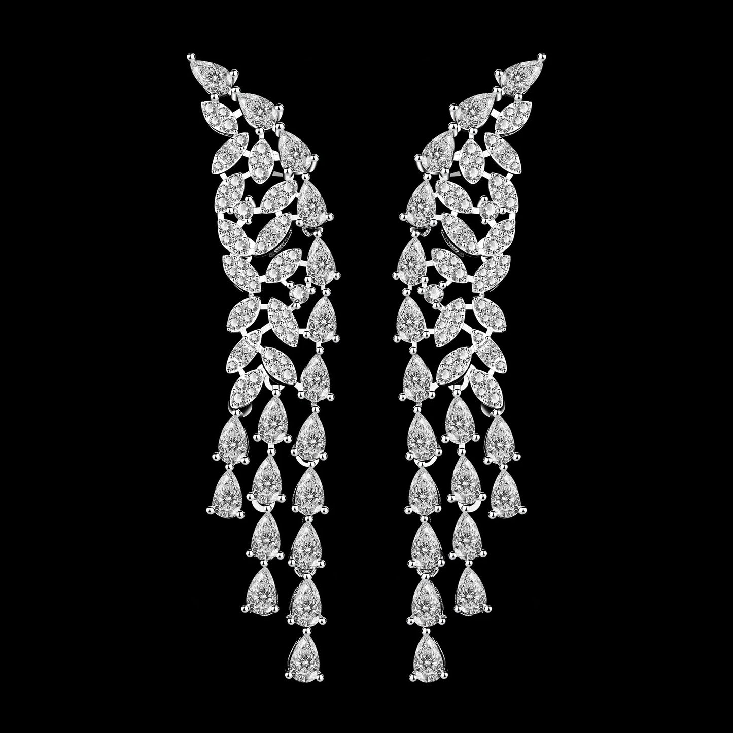 Bridal Zirconia Full Jewelry Set for Ladies Party Luxury Dubai Nigeria CZ Crystal Wedding Necklace Set