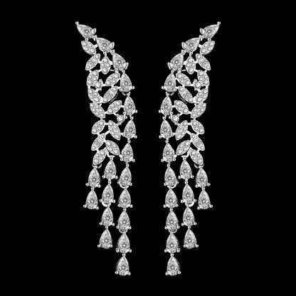 Bridal Zirconia Full Jewelry Set for Ladies Party Luxury Dubai Nigeria CZ Crystal Wedding Necklace Set