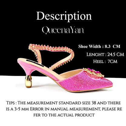 Party Perfection: Rhinestone-Embellished Heels and Gold Mini Bag for Elegant Nights