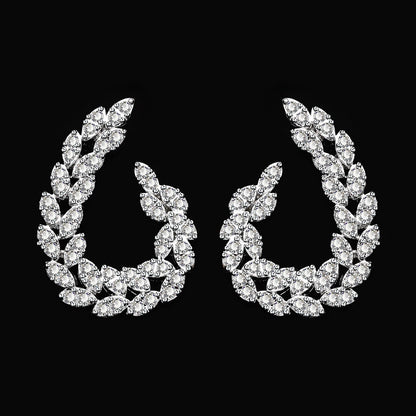 2025 New Wedding Jewelry Set for Women Saudi Arabia 4 Pieces Zirconia Bridal Jewellery Collection Necklace Set