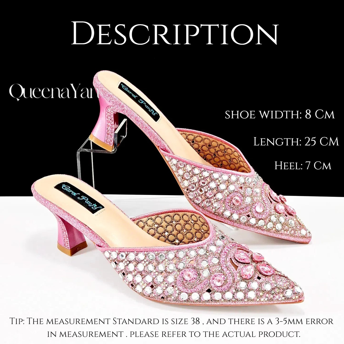 BLUE Rhinestone-encrusted Sex Ladies Shoes / MATCHING  SPARKING MINI BAG (SPECIAL COLLECTION)