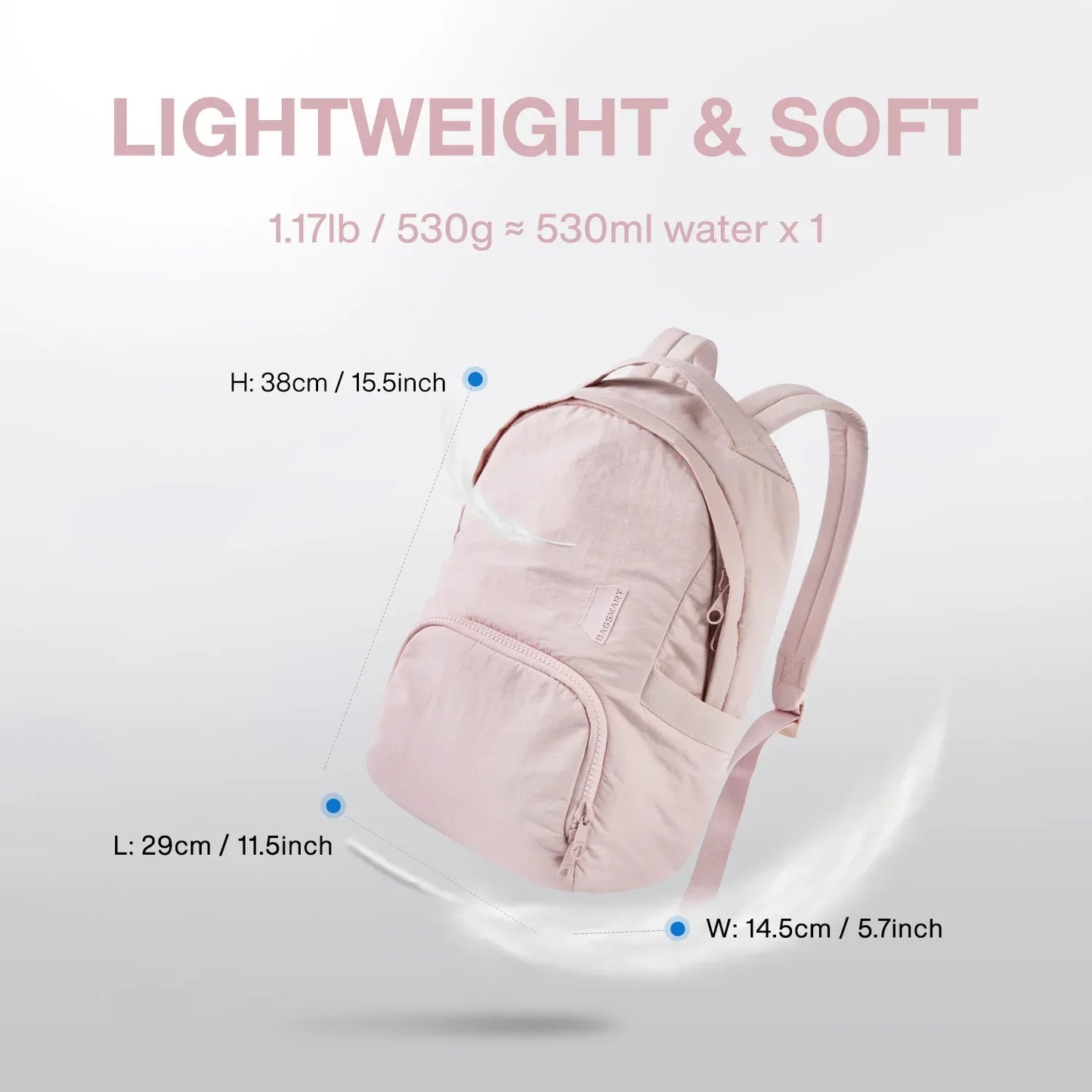 Women's Backpack 13 Inch Laptop Bag Cute Kawaii School Bag Anti Theft Waterproof Nylon Travel Backpacks Women Book Bag