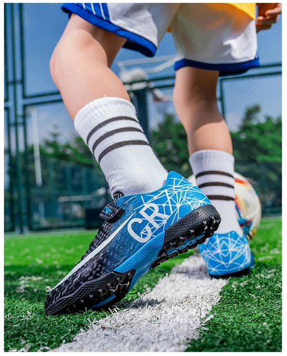 Professional Kids Soccer Shoes Football Boots Ultralight Cleats Non-Slip Training Match Football Shoes For Boys And Girls