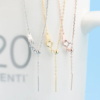 Adjusta Long Layered Pendant Necklace  Stainless Steel Necklace Chocker Necklaces for Women Fashion Jewelry YX26925