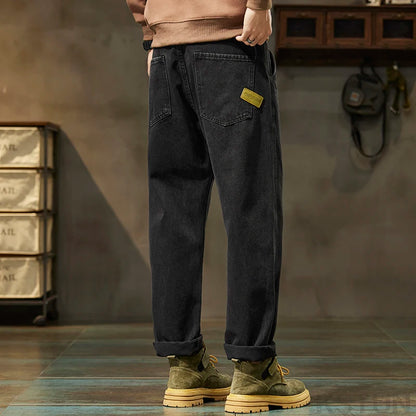 Black Jeans Men Harem Pants Loose Fit Denim Trousers Baggy Pants Mens Desinger Clothing Oversized 42 Cowboys 2024 New Kpop