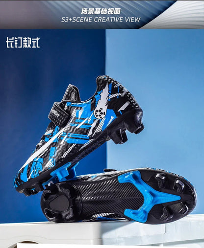 Kids Football Boots Soccer Shoes FG/TF School Football Boots Boys Girls Cleats Grass Sneakers Child Outdoor Athletic Training