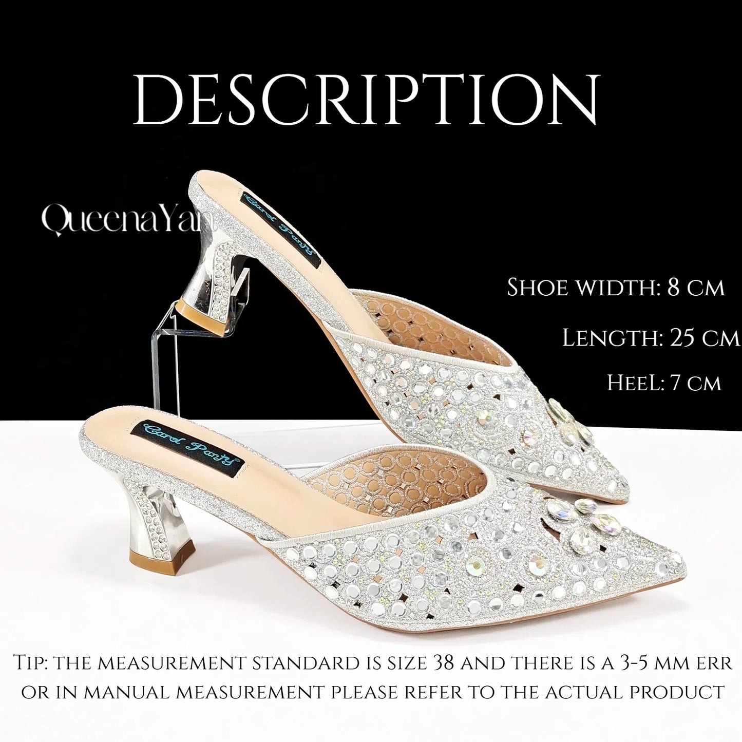BLUE Rhinestone-encrusted Sex Ladies Shoes / MATCHING  SPARKING MINI BAG (SPECIAL COLLECTION)