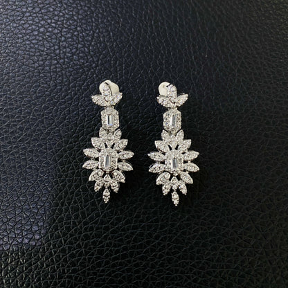 Luxury 4 Pieces Bridal Wedding Jewelry Set for Women Sparkling Cubic Zirconia Nigeria Bride Accessories