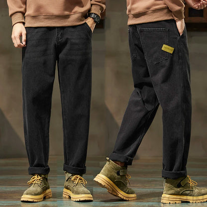 Black Jeans Men Harem Pants Loose Fit Denim Trousers Baggy Pants Mens Desinger Clothing Oversized 42 Cowboys 2024 New Kpop