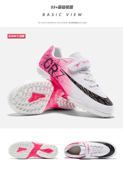 Professional Kids Soccer Shoes Football Boots Ultralight Cleats Non-Slip Training Match Football Shoes For Boys And Girls