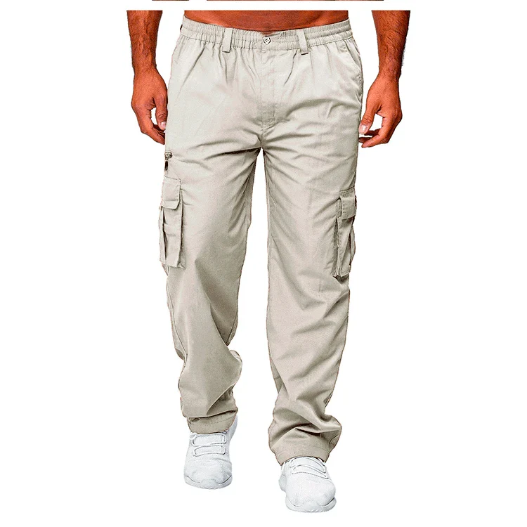 2024 Men's Cargo Pants Casual Multi Pockets Military Tactical Pants Male Outwear Loose Straight slacks Long Trousers Plus size