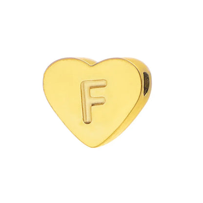 Initial Name Heart Shape Pendant For Necklaces Stainless Steel Necklace for Women Bracelet Make Earrings Jewelry