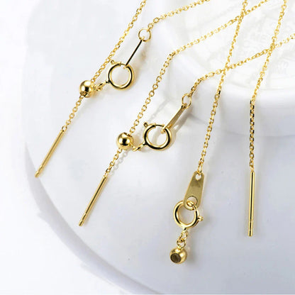 Adjusta Long Layered Pendant Necklace  Stainless Steel Necklace Chocker Necklaces for Women Fashion Jewelry YX26925