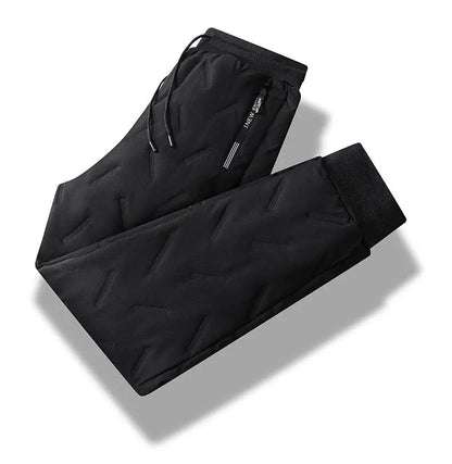 Winter Running Pant Cashmere Thicken Fleece Windproof Sweatpants Men Joggers  Cotton Warm Pants Male Waterproof Thermal Trousers