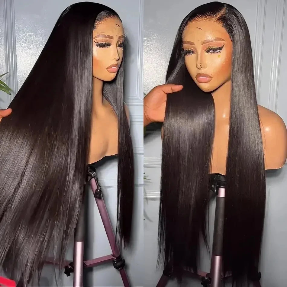 Glueless 7x5 Lace Front Wig Vietnamese Human Hair Bone Straight 13X4 Front Wigs Super Double Drown 13x6 Lace Frontal Wigs 180%
