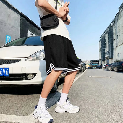 Men's Basketball Shorts Loose Five-Point Training Fitness Running Pants