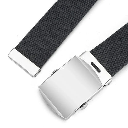1Pcs New Fashion Unisex Tactical Waist Belt Jeans Male Casual Men Women Belt Canvas 3.0cm Webbing Waistband Ceinture Femme Belts