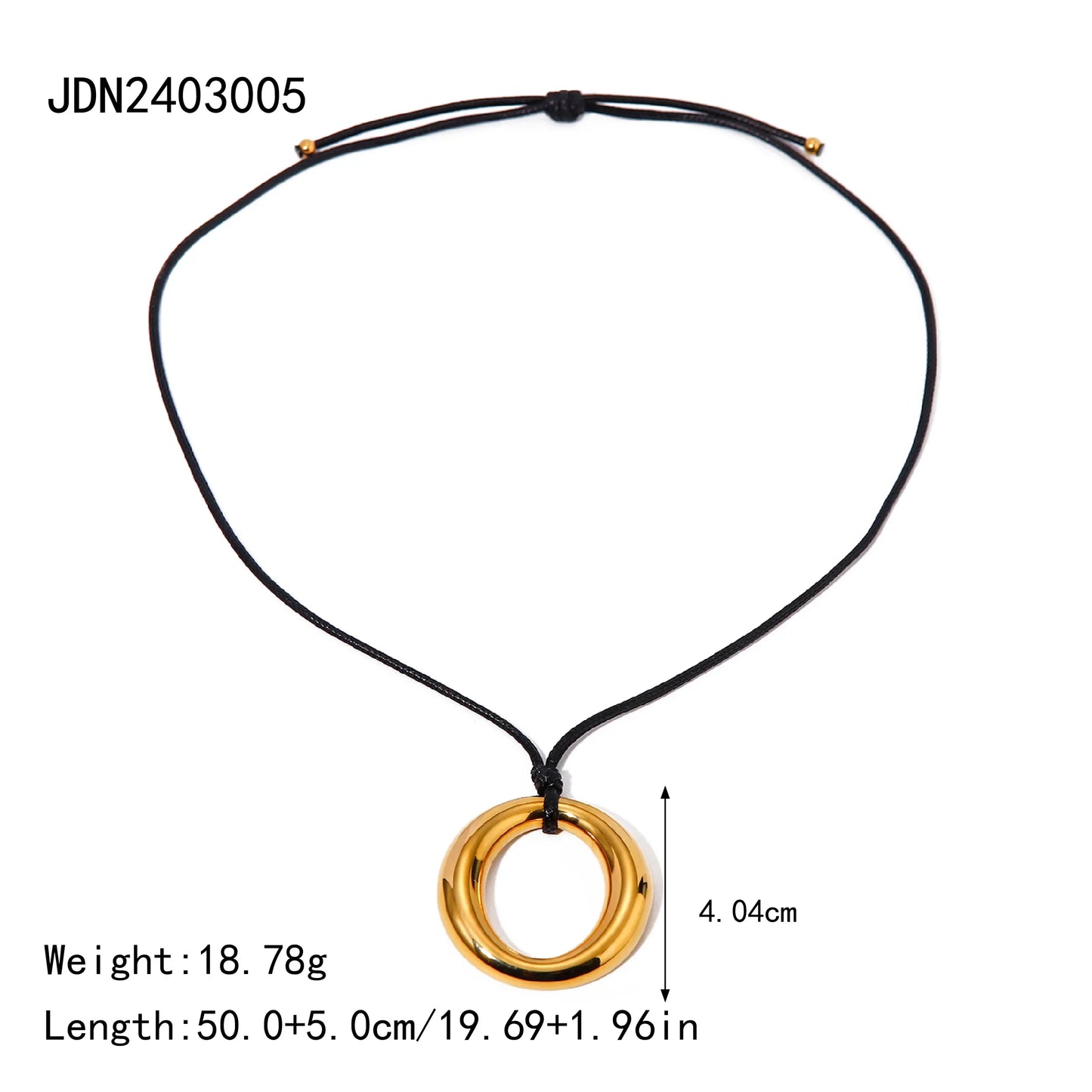 Waterproof Stainless Steel Micro Trend Cord Necklaces Women Statement Metal 18K Gold Plated Trendy 2024 Jewelry collares
