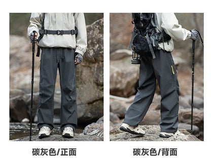 Summer Hiking Pant Autumn Outdoor Sports Waterproof Paratrooper Pants Elastic Waist Camping Trousers Solid Cycling Fishing Pants