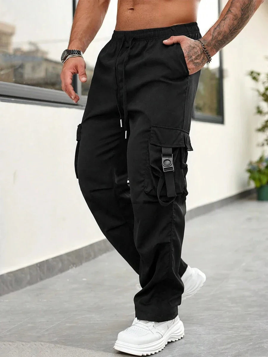 American-style high-street men's casual trousers, suitable for all seasons, fashionable and trendy workwear pants.