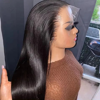 Glueless 7x5 Lace Front Wig Vietnamese Human Hair Bone Straight 13X4 Front Wigs Super Double Drown 13x6 Lace Frontal Wigs 180%