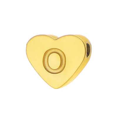 Initial Name Heart Shape Pendant For Necklaces Stainless Steel Necklace for Women Bracelet Make Earrings Jewelry