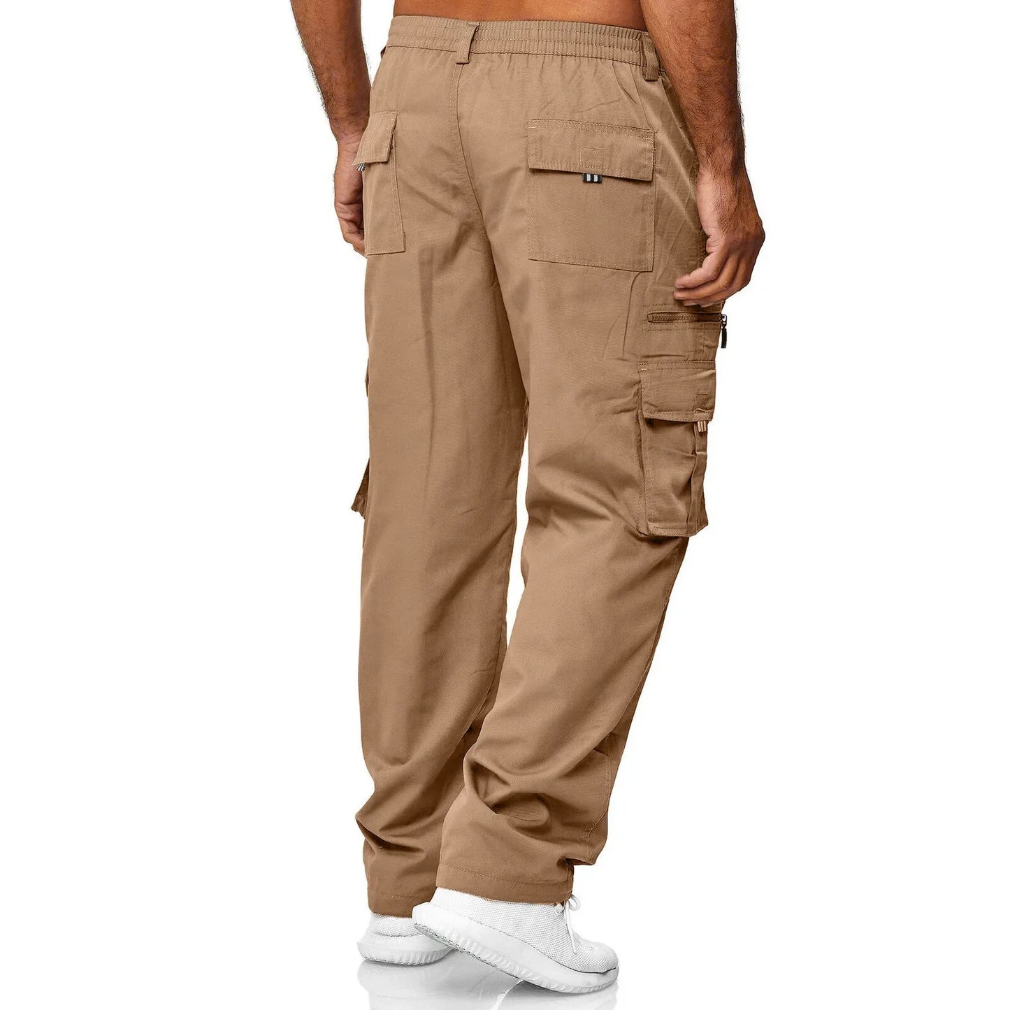 2024 Men's Cargo Pants Casual Multi Pockets Military Tactical Pants Male Outwear Loose Straight slacks Long Trousers Plus size