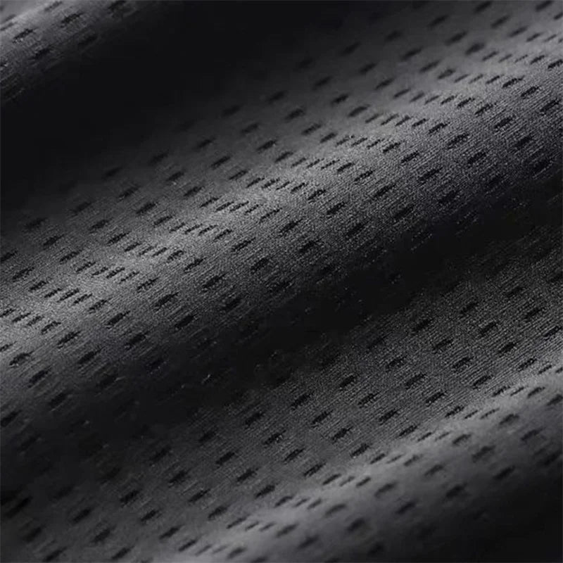Men's Hollow Out Ice Silk Pants Mesh Breathable Casual Thin Quick Dry Pant Loose Elastic Beam Feet Pants Sports Fitness Trousers