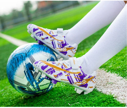Kids Football Boots Soccer Shoes FG/TF School Football Boots Boys Girls Cleats Grass Sneakers Child Outdoor Athletic Training